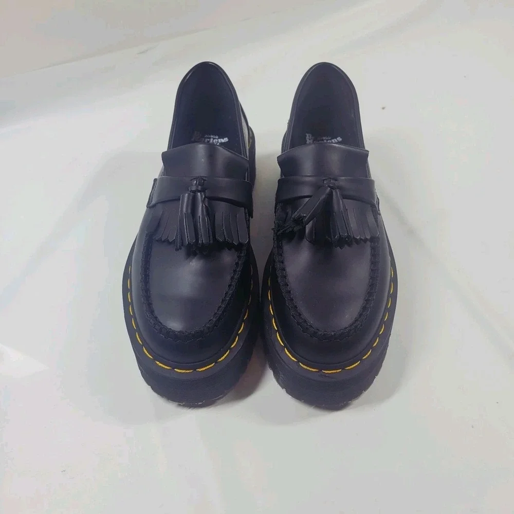 Dr. Martens Adrian Bex Smooth Leather Tassel Loafers Women's Size 8 Platform